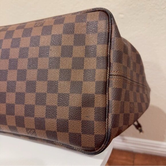 Authentic Extra Large Louis Vuitton Neverfull GM Damier Ebene Tote Bag 2008 - Picture 12 of 14